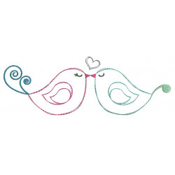 Stickdatei - Doodle Vögelchen